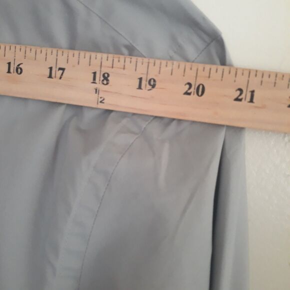 MERONA Button Up Slim Fit Shirt Men Gray XXL Gray Long Sleeve NWT - Picture 4 of 12